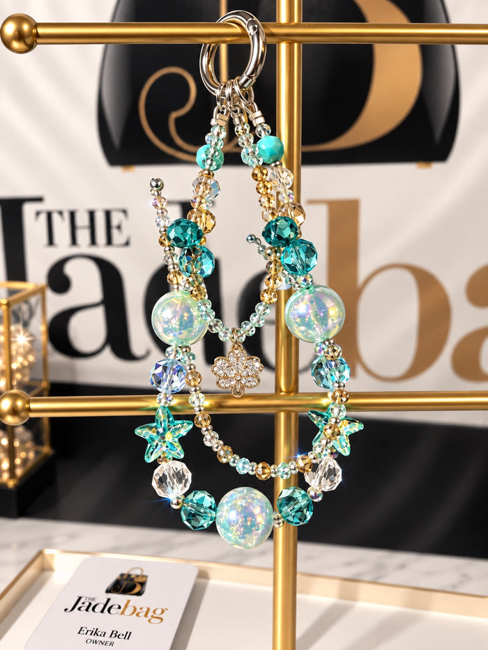 The JadeBags Aqua Star Crystal Charm